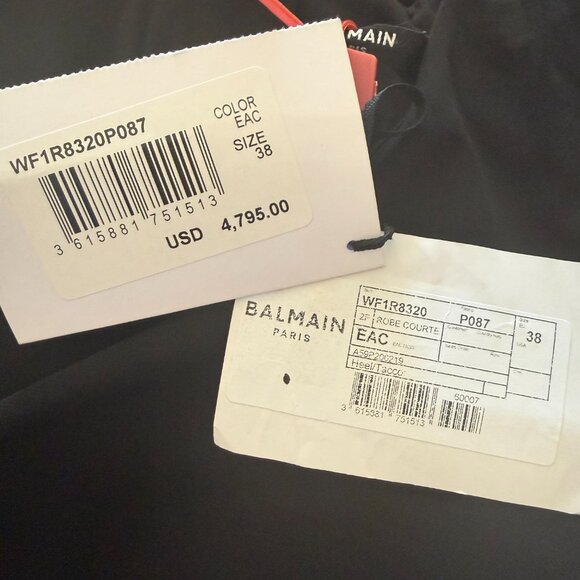 Balmain Runway embellished-star fitted dress Size 38 FR, S/M US With Tags - Picture 16 of 16